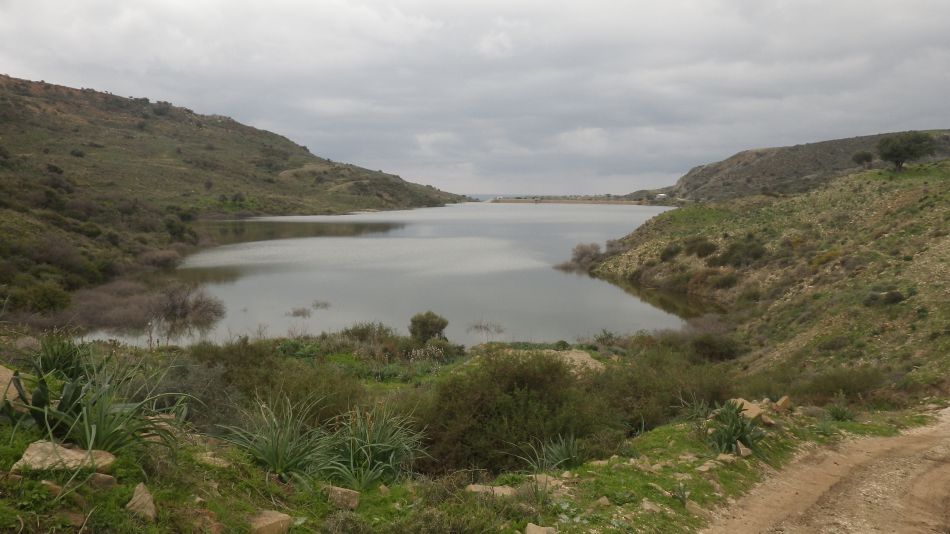 2019-02-12 08 Walk 5 Mavrokolympos Dam Brim Full.JPG