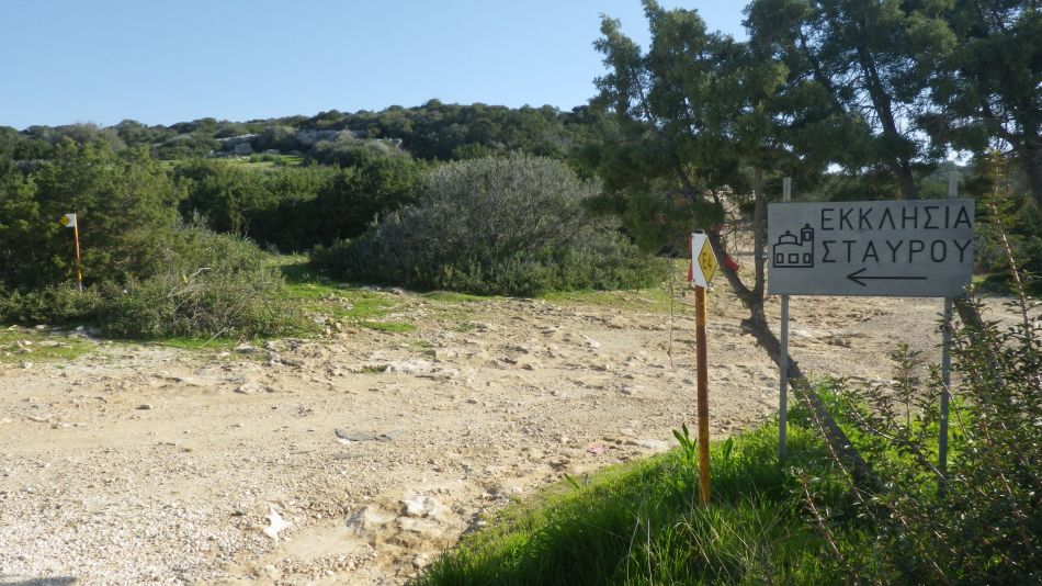 2019-02-05 10 Walk 8 E4 Waymark and Stavros Church.JPG