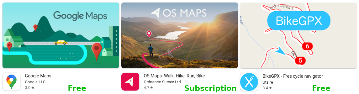 Smartphone Navigation Apps